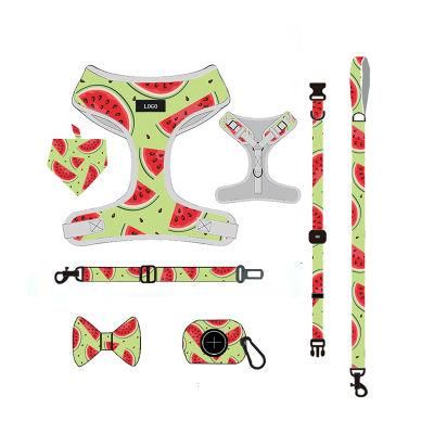 Sublimation Dog Harness Vest Custom Logo Dog Accessories Ajustable Padded Harnesses for Dogs