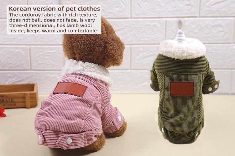 2022 Amazon Hot Sale 100% Cotton Designer Clothes Dog Jacket Clothes Coat