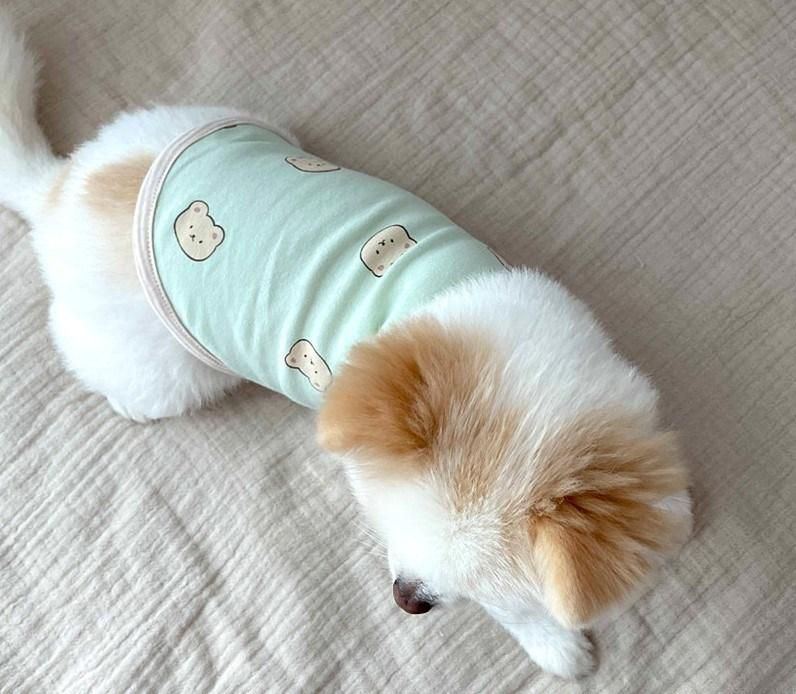Printed Summer Pets Tshirt Puppy Dog Clothes Pet Cat Vest Cotton T Shirt Pug Apparel Costumes Dog Clothes for Small Dogs