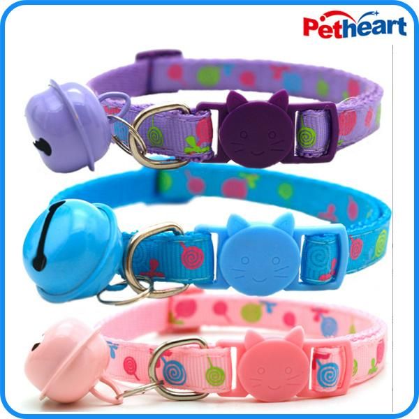Pet Product Supply Nylon Dog Cat Collar with Bell