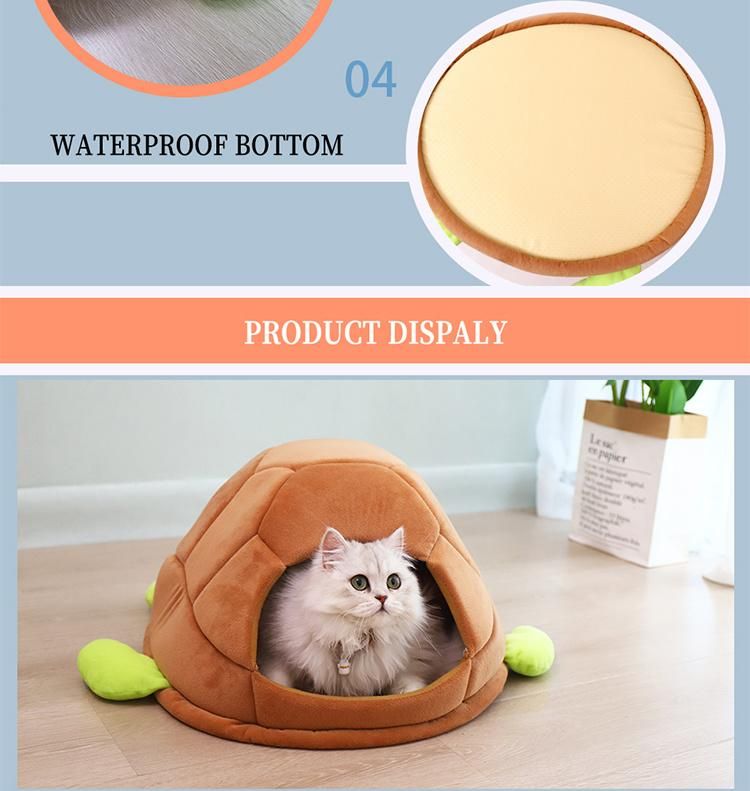 New Design Tortoise Sea Turtle Shape Comfortable Cotton Mat Small Dog Cat Bed