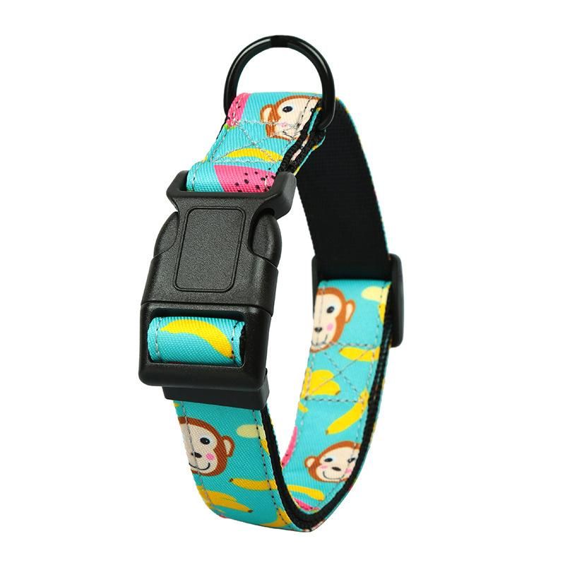 Dog Factory Personalised Best Fancy Nylon Pet Puppy Cat Dog Collars, Custom Print Dog Cat Necklace