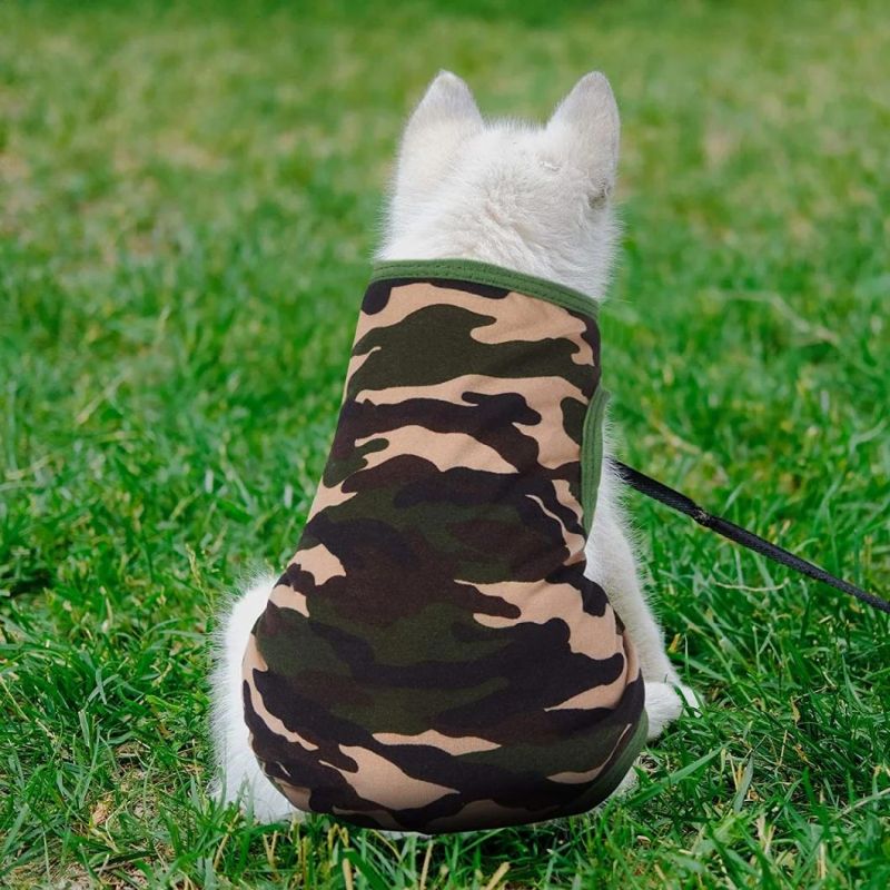 Printed Pet Shirt Summer Pet T Shirt Cool Puppy Shirts Cotton Dog T-Shirts Soft Breathable Dog Sweatshirt