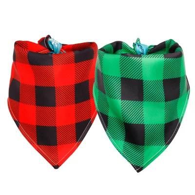 Dog Bandanas Pet Scarf Double Layer Triangle Scarf