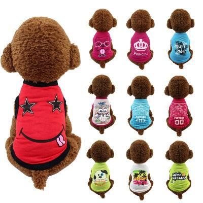 Spring Summer Thin Teddy Puppy Vest Clothing Wholesale Dog Clothing Thin Summer Pet Clothing