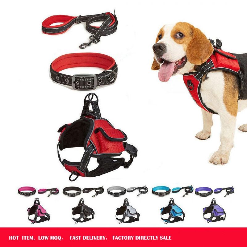 Amazon Hot Selling Multifunctional Waterproof Pet Dog Vest Style Harness Set with Treat Pack