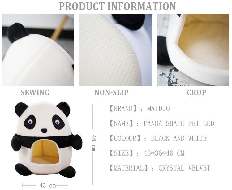 Hight Quality Ctue Pet Sofa Bed Lovely Panda Custom Luxury Pet Bed for Cat and Dog