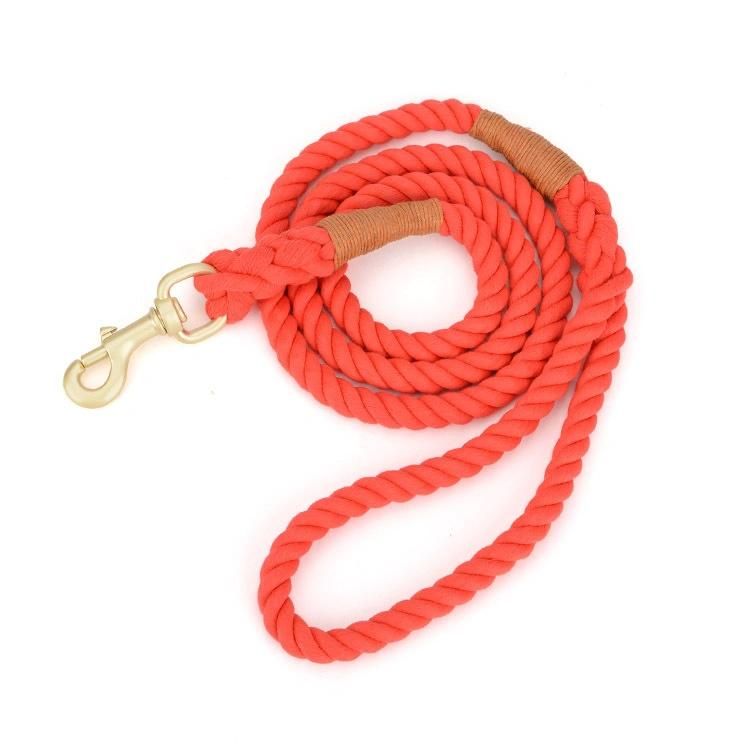 Fashion and Attractive Braided Rope Cotton Dog Leash