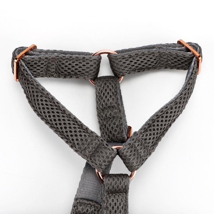 Dog Harness No Pull with Cotton Webbing and Grid Fabric