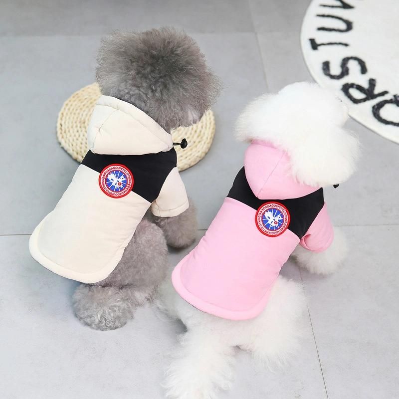 Pet Dog Clothes Teddy Dog Clothes Clothing Autumn and Winter New Products Pet Two-Legged Cotton-Padded Clothes 21 Chinese Goose Cotton-Padded Clothes