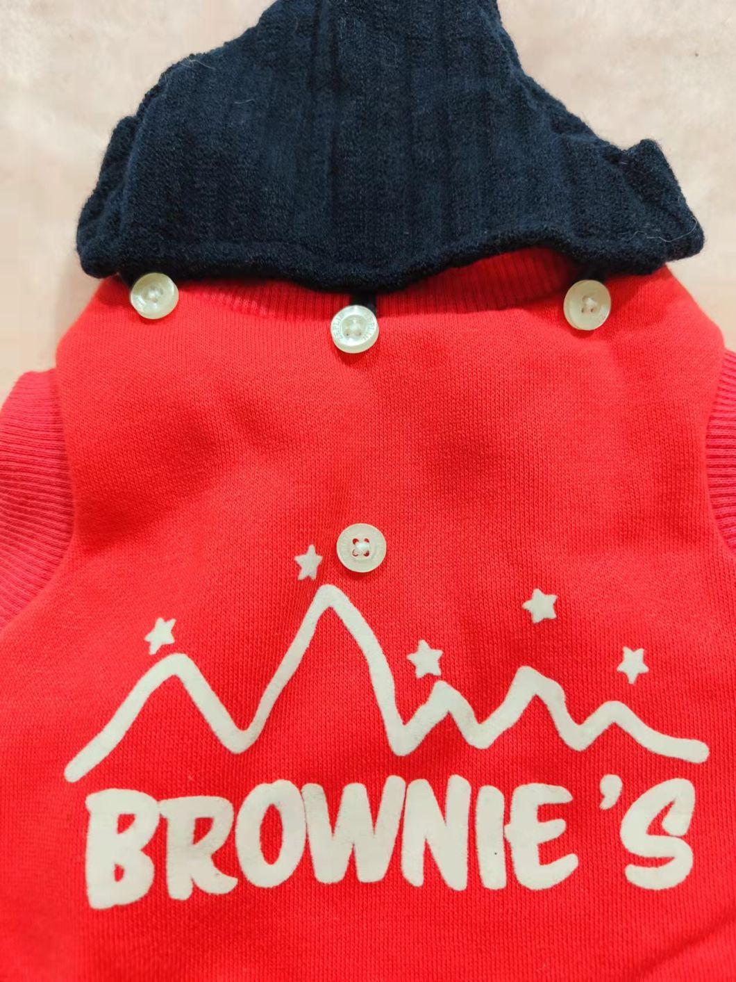 OEM/ODM Pet Products Dog Clothes with Detachable Cap and Draw Rope
