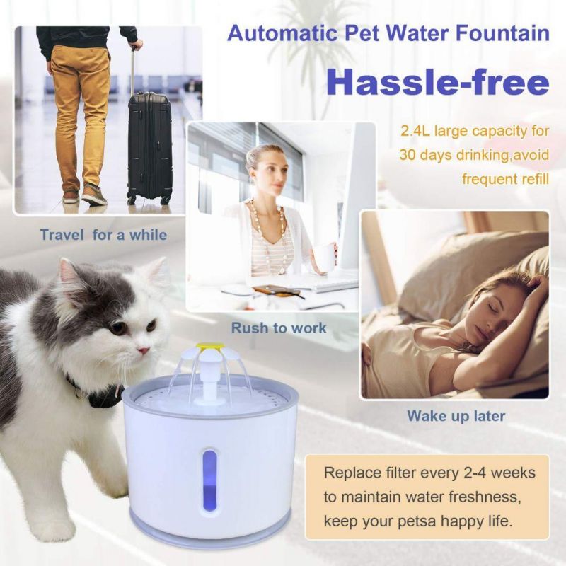 Super Quiet Pet Cat Water Fountain Dispenser/ Automatic Electric Pet Drinking Bowl