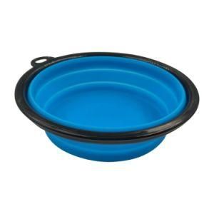 Portable Travel Collapsible Foldable Durable Silicone Pet Dog Bowl for Dog