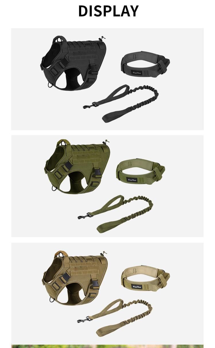 Arnes PARA Perro Tactical Dog Harness for Big Dog Customized Adjustable Outdoor Training Harness Set