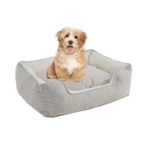 Dog Accessories Super Soft Chenille Soft Dog Bed Extra Large Removeable Bolster Cuddler Dog Accessories