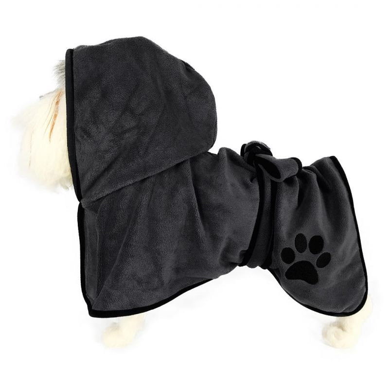 Mircofiber Absorbent Grooming Quick Drying Robe Bathrobe Pet Products