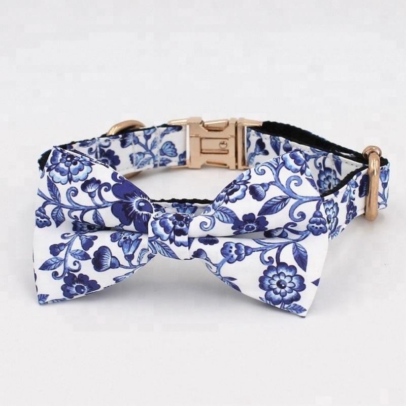 Pattern Premium Quality Dog Collar Bowtie