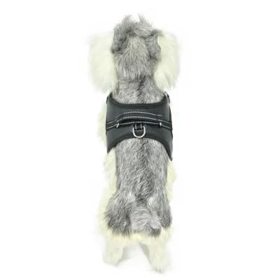 Adjustable No Pull Soft Reflective Lightweight Portable Leather Pet Accessories