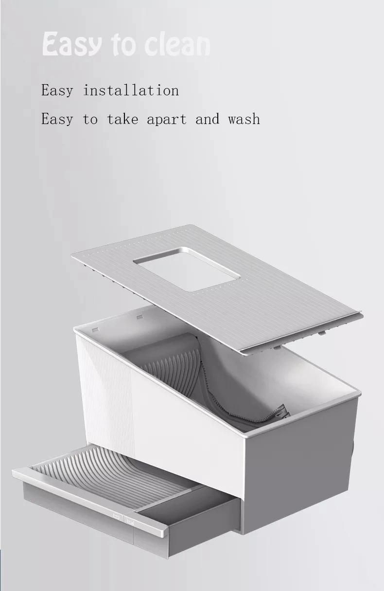 New Chimney Design APP Operation Anti-Splash Intelligent Infrared Cleaning Cat Litter Box Cat Toilet Box