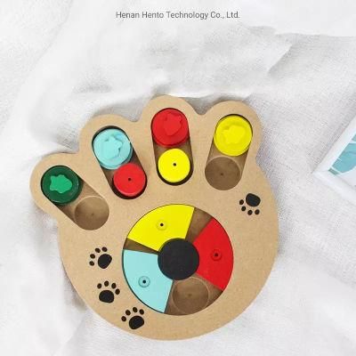 Smart Dog Wooden Training Feeder Puzzle Interactive Toy