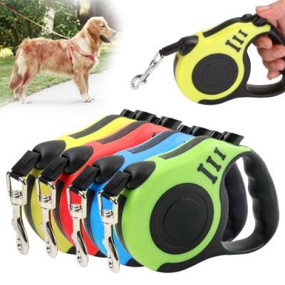 Durable Dog Leash Automatic Retractable Nylon Extending Puppy Walking Running