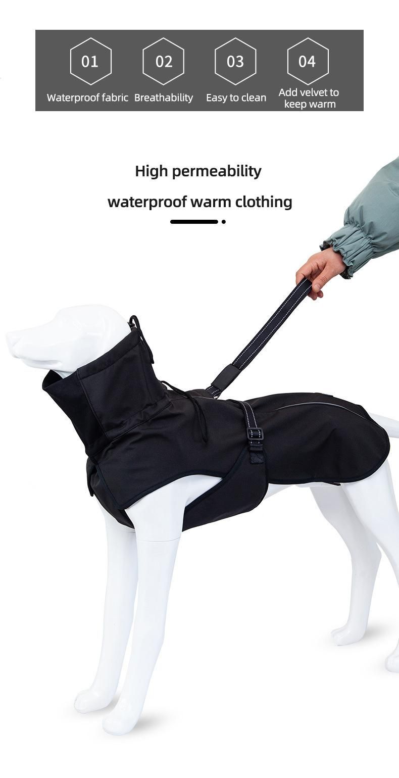 Wholesale Popular Dog Clothes Winter Warm Pet Coat Outdoor Large Dog Clothes Shell Jacket Pet Coat