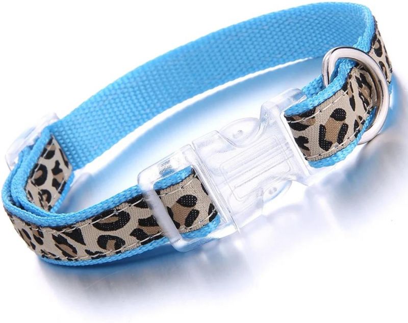 Leopard Design Dog Collar, Harness and Leash