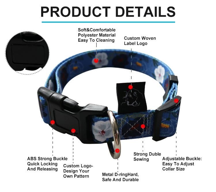 Pet Supply Soft Dog Collar with Safety Buckle Pet Accessories