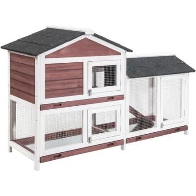 Durable Outdoor Fir Wood Rabbit Hutch for Sale