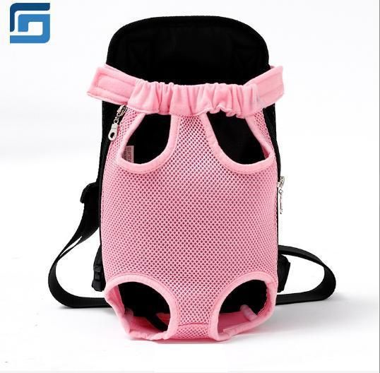 Hot Selling Travel Outdoor Pet Supplies Pet Backpack Chest Bag Dog Pet Cages, Carriers with Blue Printed Cloth