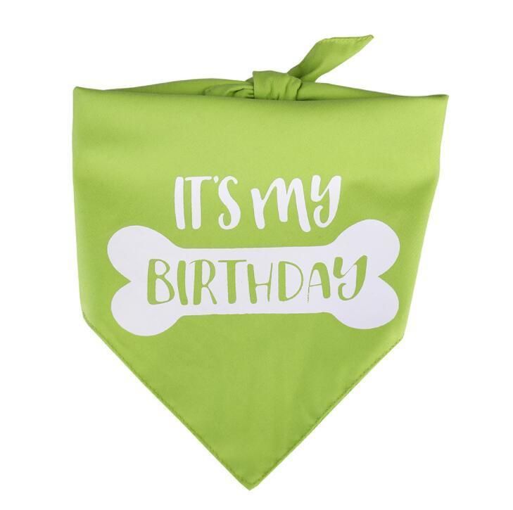 Happy Birthday Dog Bandana for Girls Boy Pets - 100% Cotton