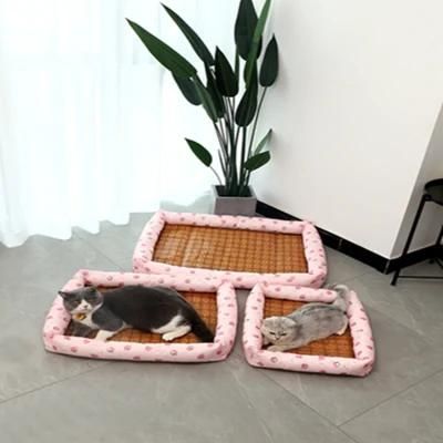 Hot Sell Factory Wholesale Square Cool Pet Bed for Summer Use Breathable Dog Pet Bed
