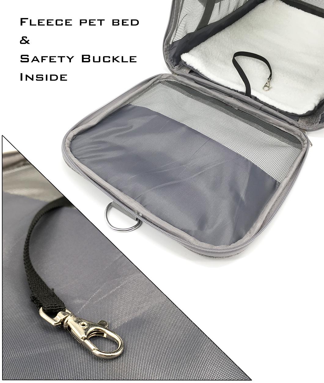 Comfortable Large Space Portable Breathable Outdoor Travel Bag Pet Car Carrier