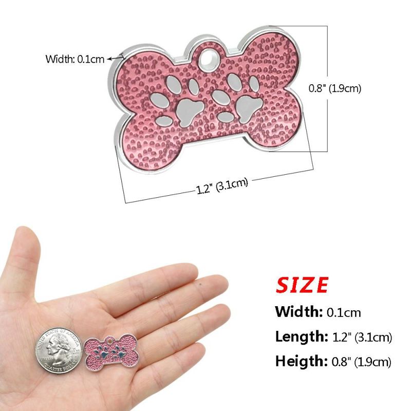 Engraved Dog Name ID Tags Pendant Personalized Pet Accessories