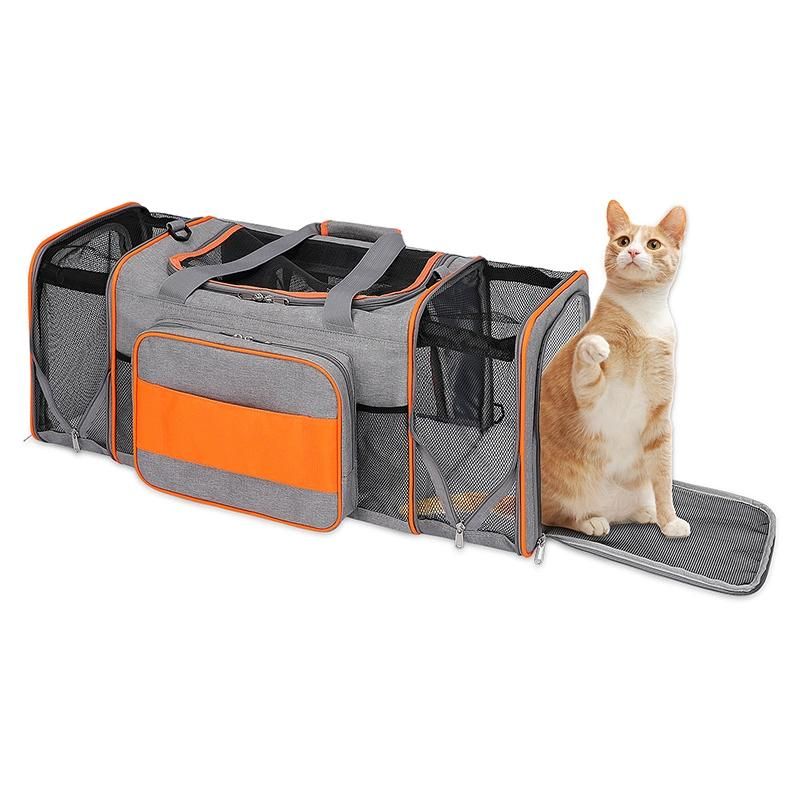 Airline Approved Expandable Soft Sided Pet Travel Breathable Carrying Handbag