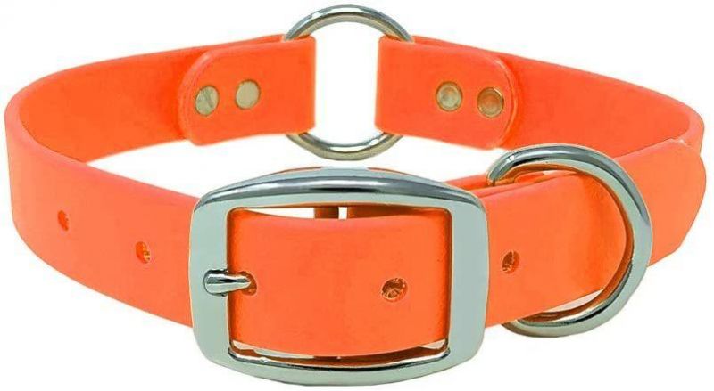 Odor Resistant Waterproof Dog Collar with Heavy Duty Center Ring