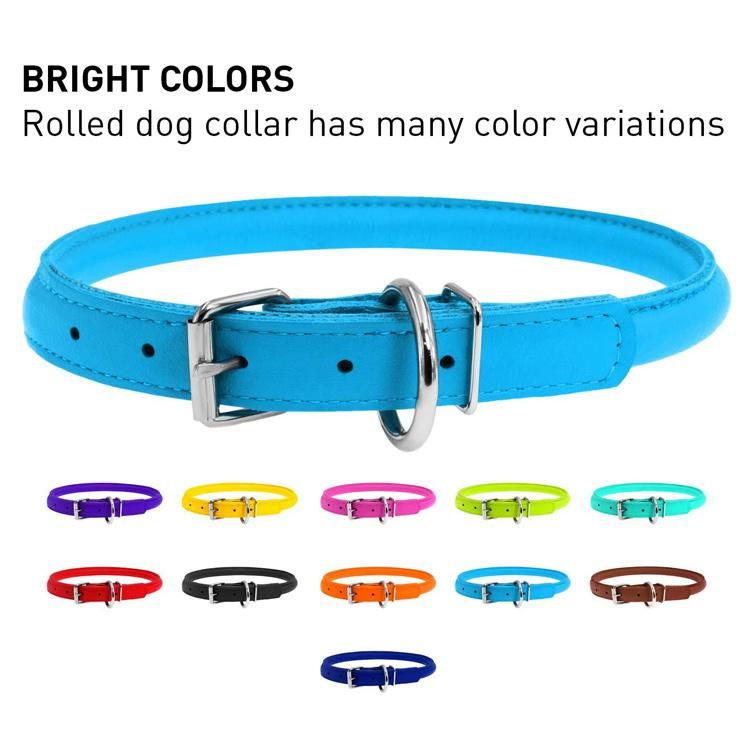 High Quality Luxury Genuine Leather Waterproof Dog Collar