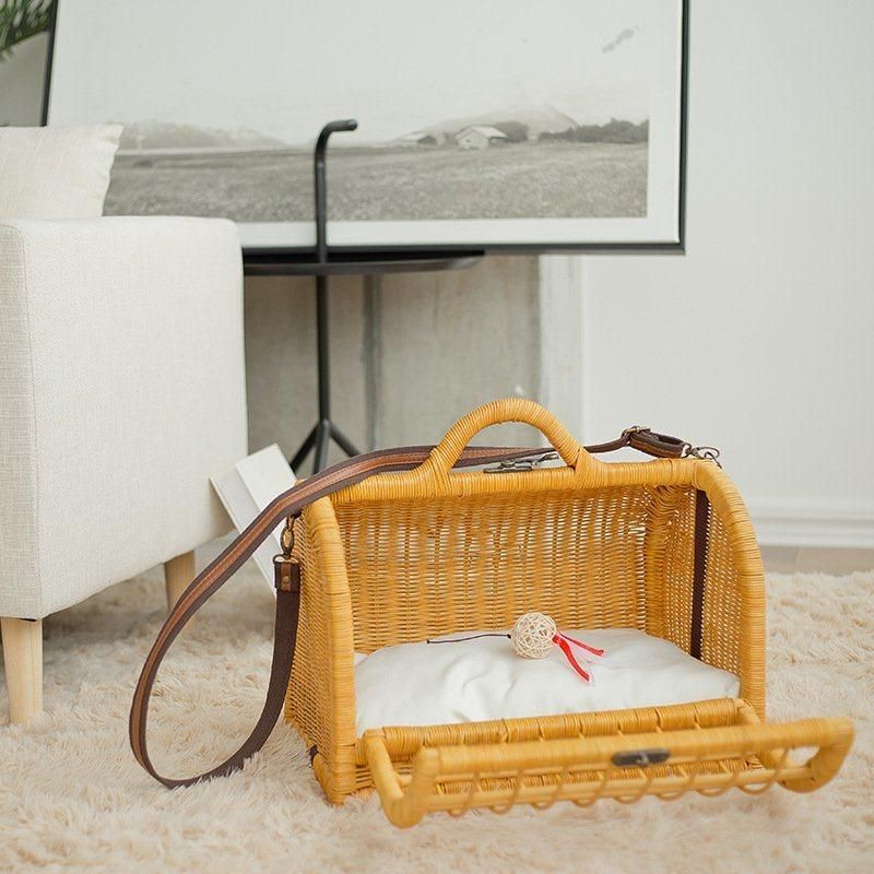 Rattan Health Portable Bag Cat Nest