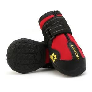 Pet Product Red Non-Slip Outdoor Hot Sale Antiskid Pet Waterproof Pet Dog Boots