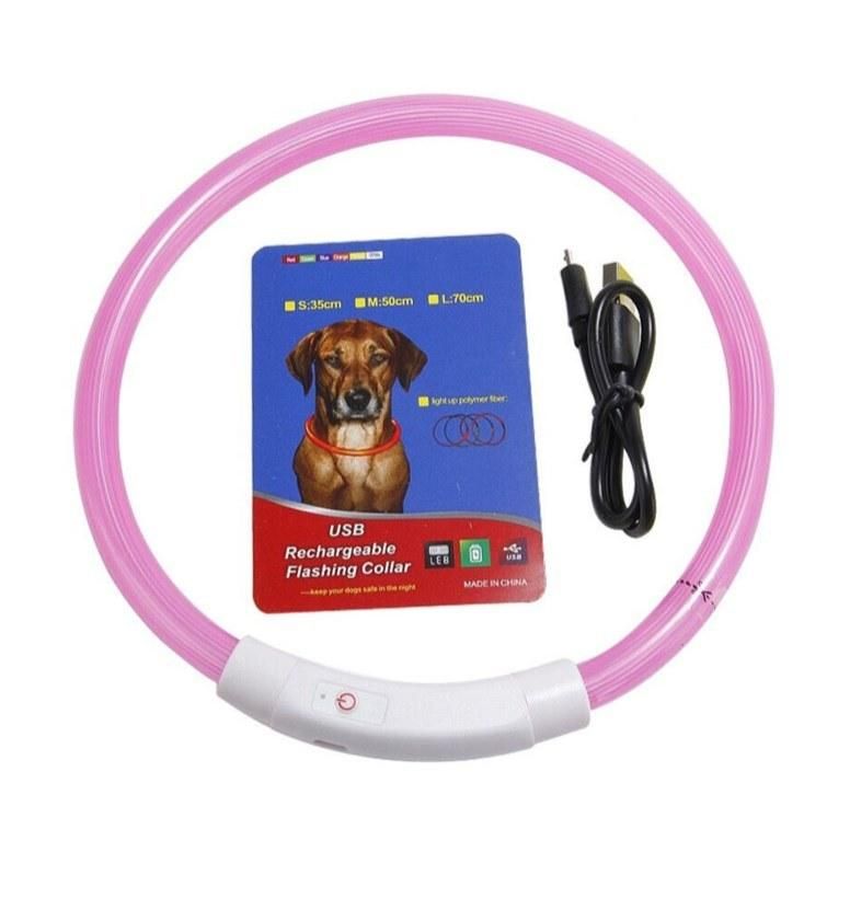 Meeno Waterproof Charging USB Rechargeable LED Flashing Dog Collar