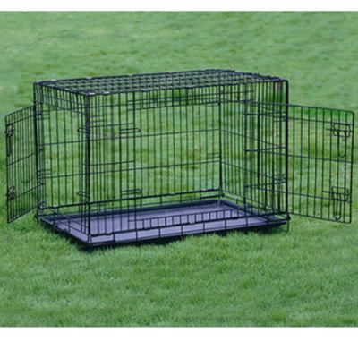 Metal Pet Cage for Dogs with Double Doors (IDW027)