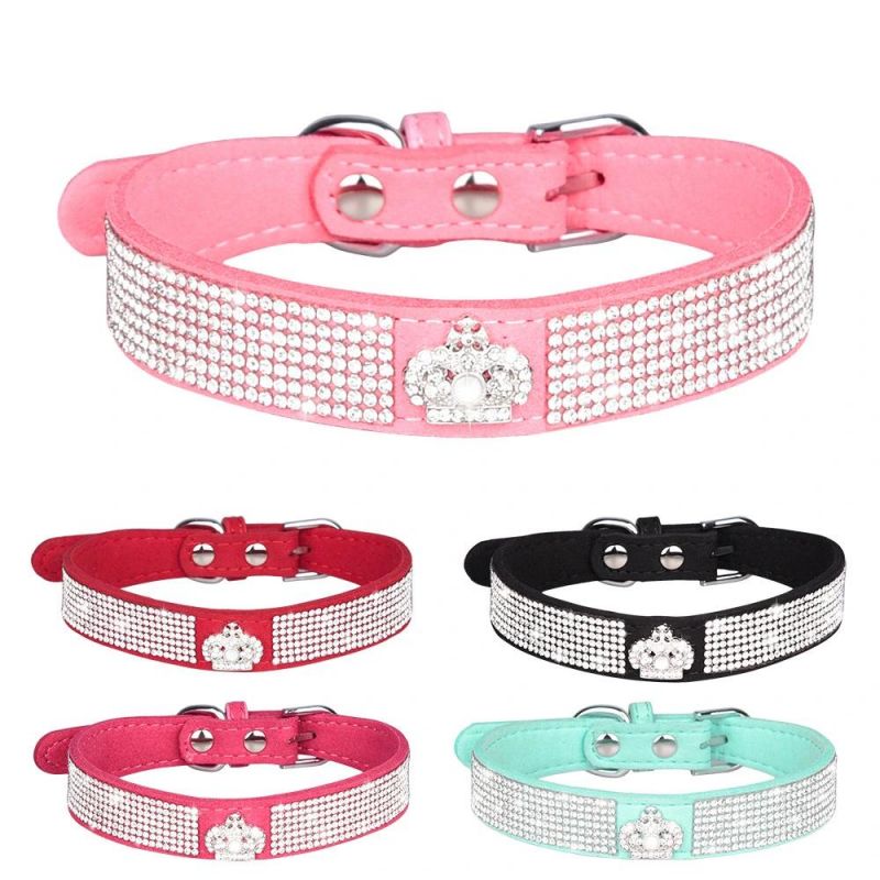 Crown Crystal Cat Harness Sparkling Rhinestone Pet Harness for Puppy
