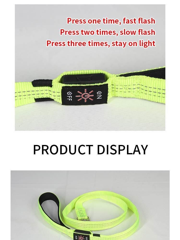 Quality Ventilation Brilla Pet Pecho Espalda LED Strip Dog Harness