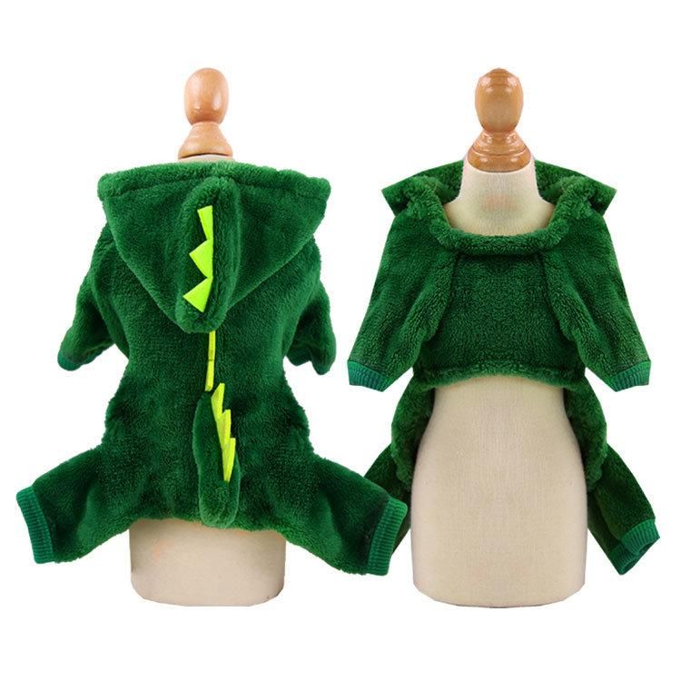 Dinosaur Four Legged Transformed Into Warm Autumn Winter Wholesale Custom Designer Apparel Pet Cat Dog Clothes