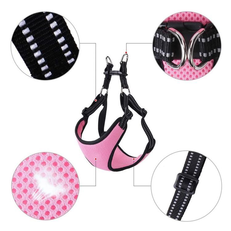 Breathable Mesh Reflective Design Soft Padded Dog Harness