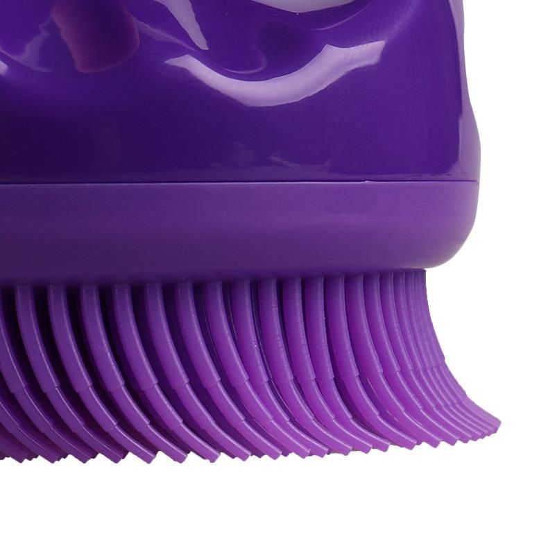 New Silicone Bath Brush Tooth Soft Massage Bath Brush for Pets Children and Adults Easy to Blister and Does Not Hurt The Skin