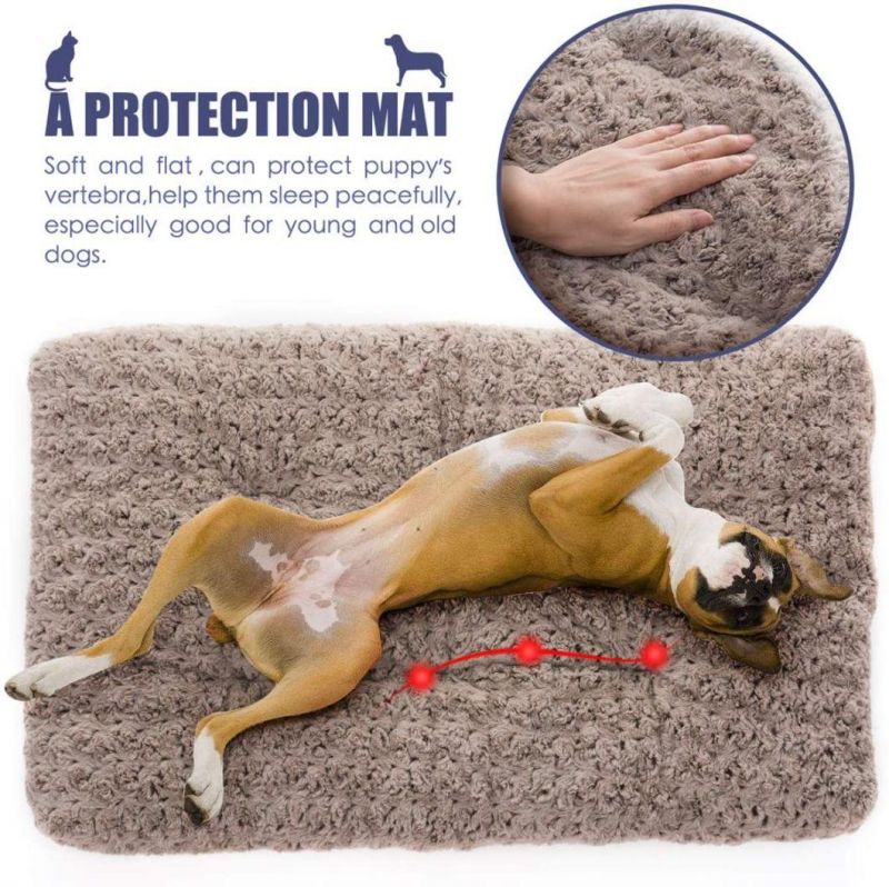 Dog Bed Ultra Soft Crate Pad Home Washable Mat for Dogs and Cats Crate