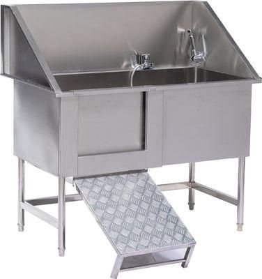 Dog Grooming Bath Tub Station Pet Cleaning Dog Stainless Bath Sink
