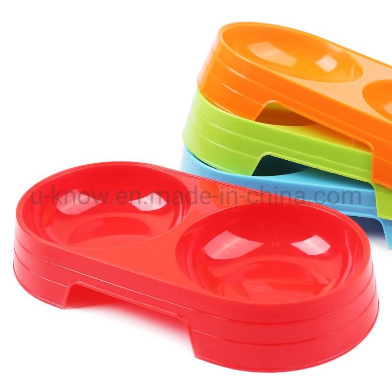 Dog Bowls, Cat Bowls, Pet Bowls, Plastic Double Bowl