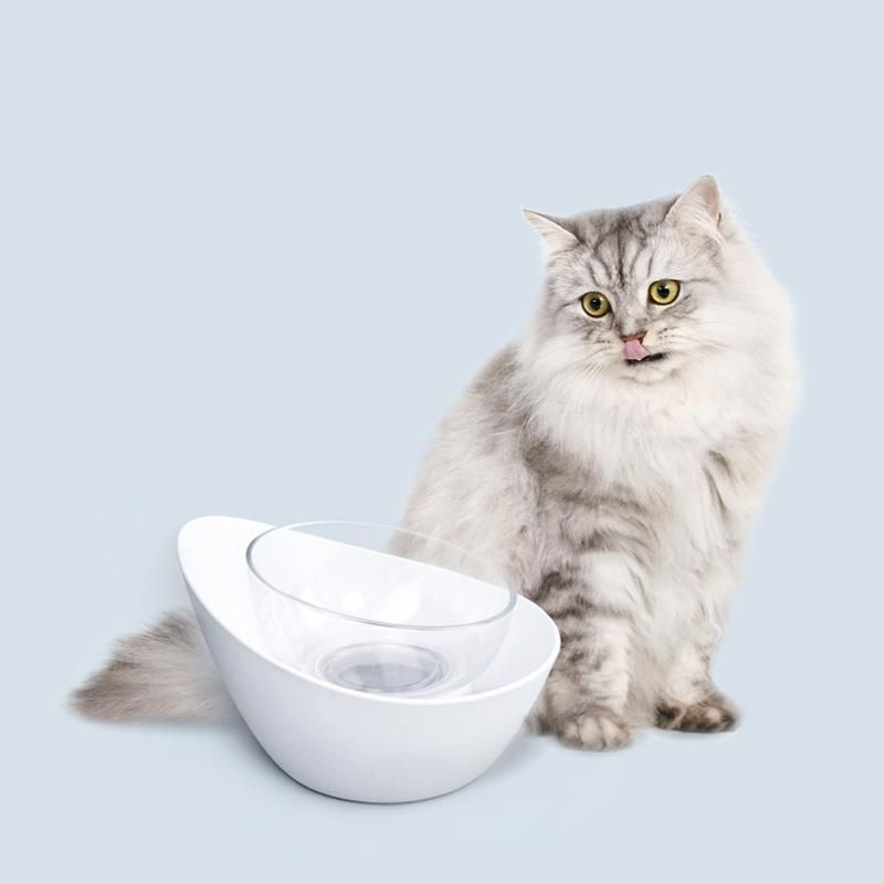 Shallow Cat Food Bowls and Wide Cat Dish Plus Non Slip Cat Feeding Bowl